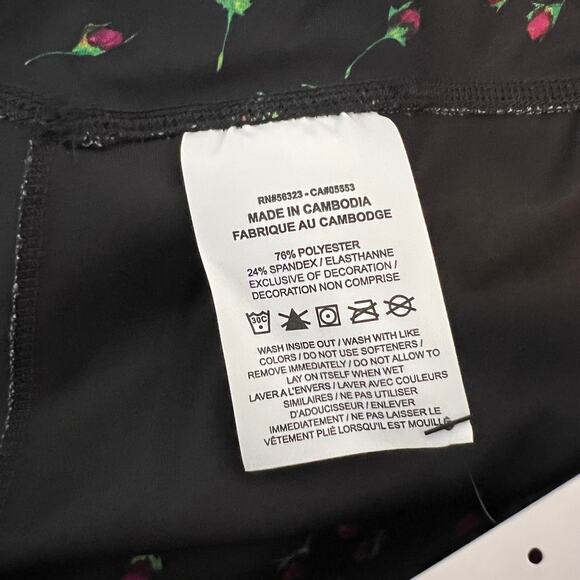 New Nike One Luxe Icon Clash Mid-Rise Leggings Black Floral Tight Dri-Fit Sz 1X - Picture 11 of 11